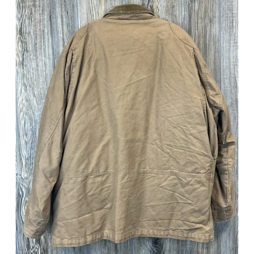 Vtg Eddie Bauer Down Filled‎ Brown Work Chore Barn Coat Jacket XL Gorpcore Chore
